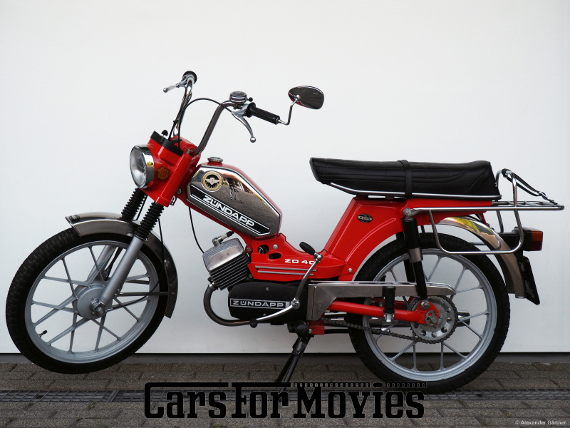 CarsForMovies | Zündapp ZD 40 racing-rot 1977 Deutschland Rot Rot Zwei- und Dreirad Motorrad Baden-Württemberg 5665 Oldtimer Moped Mokick 